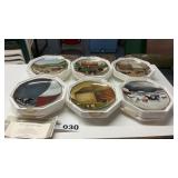 6 FOLK ART COLLECTER PLATES