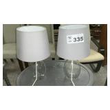 PAIR LAMPS, 17 TALL