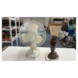 TABLE FAN, LAMP
