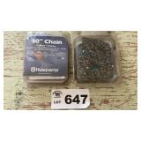 2 HUSQVARNA 20 INCH CHAINSAW CHAIN
