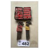 ALLAN WRENCHES SAE AND METRIC, DRIVER BIT SET