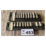 1/2 INCH DRIVE SOCKETS, DEEP METRIC, SAE SHALLOW