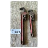 CRAFTSMAN PIPE WRENCHES, 18, 10 INCH