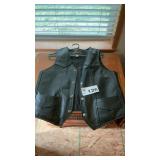 LEATHER VEST, SIZE 42