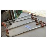 4 BAR CLAMPS, 24 INCH
