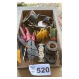 ELECTRICAL ITEMS, TAPE, STRIPPERS, WIRE, PLUGS