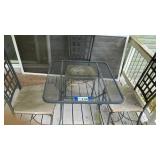 PATIO TABLE, 3 CHAIRS