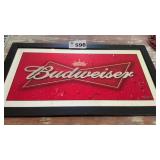 BUDWEISER FRAMED PICTURE, 17 x 31