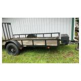 CARRY-ON TRAILER,  6 x 12 FOOT, DROP DOWN RAMP,