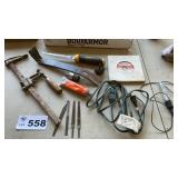 PRY BAR, EXTENSIONS CORD, CLAMP KEYHOLE SAW, OTHER
