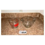 PAMPERED CHEF, ANCHOR HOCKING GLASS MEASURING CUPS