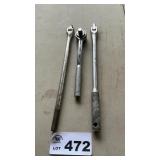 1/2 INCH DRIVE RATCHET, 2 BREAKER BARS