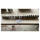 SNAP-ON 1/2 INCH DRIVE METRIC SOCKETS  #10 thru 32