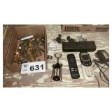 REMOTES, BULBS, WINE CORK REMOVER, BRASS FITTINGS