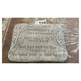 CONCRETE PLAQUE, 13 x 16
