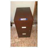 2 DRAWER FILING CABINET, METAL, WITH KEY