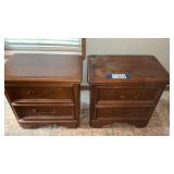 PAIR OF NIGHT STANDS, 16 x 26, 24 TALL MATCHES