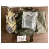 GAS MASK AND BACK PACK