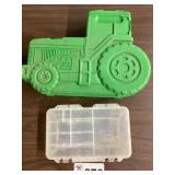 ALLIED GREEN TRACTOR TOOL ORGANIZER WITH TOOLS