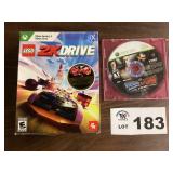 XBOX 360 GAMES - LEGO 2K DRIVE / SMACK DOWN 2010