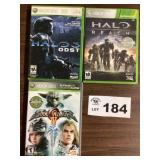 XBOX 360 GAMES - HALO 3 / HALO REACH / SOUL