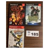 PLAYSTATION 2 GAMES - ANGEL / MEDAL OF HONOR /
