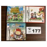 NINTENDO DS GAMES - ANIMAL CROSSING / MARIO &