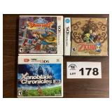 NINETENDO DS GAMES - DRAGON QUEST / ZELDA /