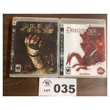 PLAYSTATION 3 GAMES - PS3 - DEAD SPACE / DRAGON