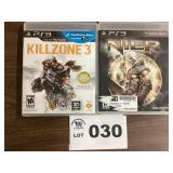 PLAYSTATION 3 GAMES - PS3 - KILLZONE 3 / NIER