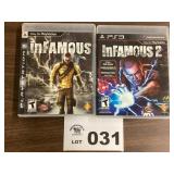 PLAYSTATION 3 GAMES - PS3 - INFAMOUS / INFAMOUS 2