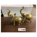 BRASS ELEPHANTS (NOT SOLID)