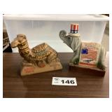 ELEPHANT AND CAMEL DECANTERS