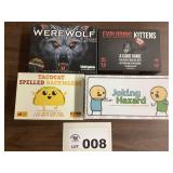 GAMES - WEREWOLF / EXPLODING KITTENS / JOKING