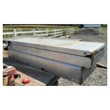STEEL TRUCK TOOLBOX, HINGE BROKE, 70 INCHES