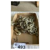 HEAVY CHAIN, 20 FOOT, 2 HOOKS, G70