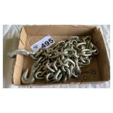 HEAVY CHAIN, 10 FOOT, 2 HOOKS