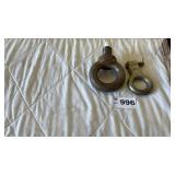 2 PINTLE HITCH EYES