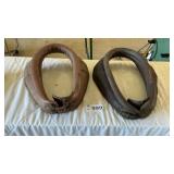 2 HORSE COLLARS
