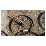 24 INCH STEEL WHEEL, BROKEN SPOKE