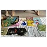 BOX OF 45s RECORDS