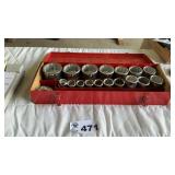 CRAFTSMAN 3/4 SOCKET SET, 7/8 - 2 3/8