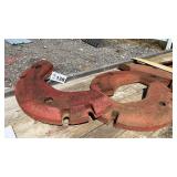 TRACTOR WHEEL WEIGHTS, 4 PIECES