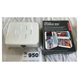 2 FIRST AID STORAGE BOXES