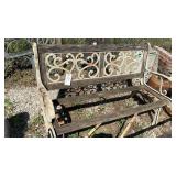 WROUGHT IRON BENCH FRAME