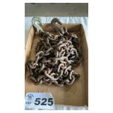 CHAIN, 16 FOOT, 2 HOOKS