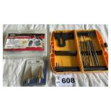 TIRE REPAIR KIT, DEWALT DRIVER BITS, STEP DRILL