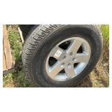 5 WHEELS AND TIRES FROM JEEP, P255/75R-17