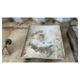 ALUMINUM WHEELED PLATFORM, 28 x 32