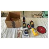 CHALK LINE, SAW BLADES